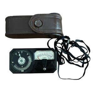 WESTON Photronic Exposure Meter Vintage Mid 30s Bakelite Model 650 Leather Case